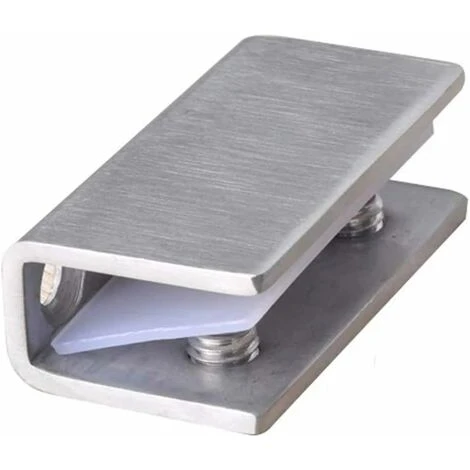 LTS FAFA Lot De 2 Clips De Serrage Pour Porte De Douche En Verre - Charnière Fixe En Acier Inoxydable - Support Mural De Salle De Bain - 8 à 12 Mm 1 LTS FAFA Lot De 2 Clips De Serrage Pour Porte De Douche En Verre - Charnière Fixe En Acier Inoxydable - Support Mural De Salle De Bain - 8 à 12 Mm