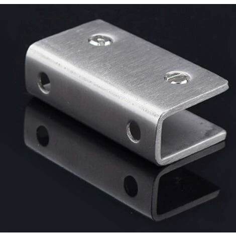 LTS FAFA Lot De 2 Clips De Serrage Pour Porte De Douche En Verre - Charnière Fixe En Acier Inoxydable - Support Mural De Salle De Bain - 8 à 12 Mm 4 LTS FAFA Lot De 2 Clips De Serrage Pour Porte De Douche En Verre - Charnière Fixe En Acier Inoxydable - Support Mural De Salle De Bain - 8 à 12 Mm – Image 4