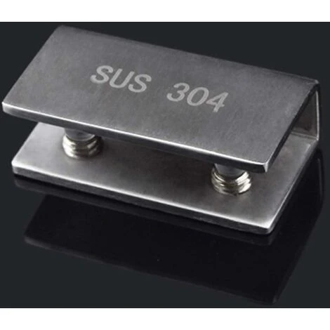 LTS FAFA Lot De 2 Clips De Serrage Pour Porte De Douche En Verre - Charnière Fixe En Acier Inoxydable - Support Mural De Salle De Bain - 8 à 12 Mm 5 LTS FAFA Lot De 2 Clips De Serrage Pour Porte De Douche En Verre - Charnière Fixe En Acier Inoxydable - Support Mural De Salle De Bain - 8 à 12 Mm – Image 5