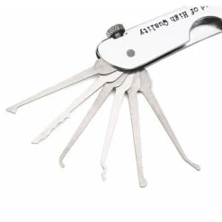Ensemble De Crochetage De Serrure Pliable 7 En 1 Ensemble De Crochets De Verrouillage En Acier Inoxydable Avec Cle Kit 10.51.33.7 CM-BDD -Promos Matériel Boutique 68980401 4
