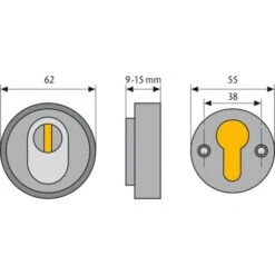 Abus Protège Cylindre RHZS 415 Blanc -Promos Matériel Boutique 691459 3
