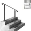 VEVOR Garde-Corps Rampe Escalier Main Courante En Fer Forge Balustrade Rambarde 1-3 Marches Reglable 45 Cm Distance Entre Poteaux 68,5 Cm Hauteur Poteaux 96 Cm Pour Securite Escaliers Jardin Portails