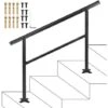 VEVOR Escalier Extérieur De Main Courante 121 X 89,5 Cm Noir Pour 3 à 4 étapes