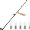 VEVOR Rampe Escalier Murale Main Courante En 3 Tubes Acier Carbone Garde-Corps Metal Tube Rambarde Muraux Pour Enfants Personnes Âgees Interieur Exterieur (9ft/2.7m, 0.32CM/200KG)