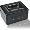 Petite Caisse à Monnaie Avec Serrure à Combinaison – Caisse à Monnaie En Métal Durable Avec Plateau De Rangement Verrouillable, 15 × 12 × 8 Cm (noir)