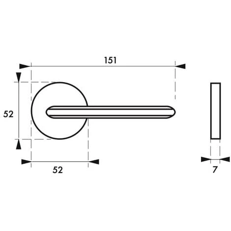 THIRARD - Paire De Béquilles Boston Pour Porte, Carré 7mm, Noir Mat 2 THIRARD - Paire De Béquilles Boston Pour Porte, Carré 7mm, Noir Mat – Image 2