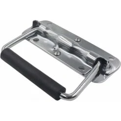 4 Pièce Poignée Pliante, Poignée De Caisse En Acier Inoxydable,Poignée De Caisse Poignées Caisse Pliante Poignée Pliante à Ressort Avec Poignée En Caoutchouc,pour Remplacement De Boîte à Outils Ephé -Promos Matériel Boutique 70239373 4