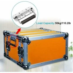 4 Pièce Poignée Pliante, Poignée De Caisse En Acier Inoxydable,Poignée De Caisse Poignées Caisse Pliante Poignée Pliante à Ressort Avec Poignée En Caoutchouc,pour Remplacement De Boîte à Outils Ephé -Promos Matériel Boutique 70239373 5