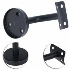 GP Support De Main Courante, 4 Pièces Support De Main Courante En Acier Inoxydable Pour Support De Couloir De Main Courante De Mur Intérieur De Grenier Main Courante D'Escalier (60 X 60mm) -Promos Matériel Boutique 70541463 3