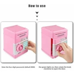 Boîte à Monnaie électronique Avec Mot De Passe, Mini Coffre-fort ATM Pour Enfants, Cadeau D'anniversaire De Noël Pour Garçons Et Filles -Promos Matériel Boutique 71167793 5