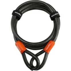 ValueMax Câble Antivol Vélo 213 Cm X 12 Mm, Antivol Vélo De Sécurité Avec Revêtement PVC, Double Boucle Tressée, Pour Cadenas, Antivol à Disque Et Antivol En U