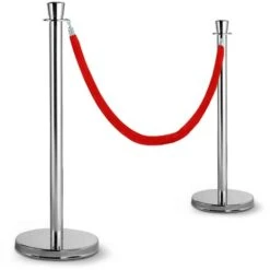Poteaux De Guidage Chromés Avec Cordon
