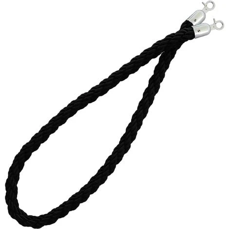 Cordon Pour Poteaux De Guidage Nylon Tressé Noir 1 Cordon Pour Poteaux De Guidage Nylon Tressé Noir
