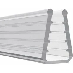 Joint D'étanchéité Vitre Verre En Silicone Translucide 2 Mètres Profil Porte Douche Coulisse Meuble Tablette Vitrine, Hauteur 8mm épaisseur De Verre 4,5mm