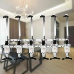 Distributeur De Bouteille Boisson Porte Bouteille Support Et Doseur Mural 6 Voies Bar Butler
