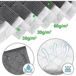 Lot De 9 Sac De Rangement Sous Vide Non Tisse XXL Gris -Promos Matériel Boutique 72050603 3