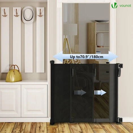 Barriere De Securite Retractable 180cm Noir 2 Barriere De Securite Retractable 180cm Noir – Image 2