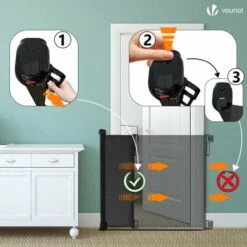 Barriere De Securite Retractable 180cm Noir 7 Barriere De Securite Retractable 180cm Noir -Promos Matériel Boutique 72050642 3