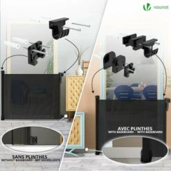 Barriere De Securite Retractable 180cm Noir 8 Barriere De Securite Retractable 180cm Noir -Promos Matériel Boutique 72050642 4