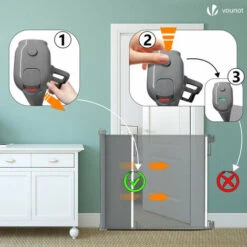 Barriere De Securite Retractable 180cm Gris -Promos Matériel Boutique 72050643 3