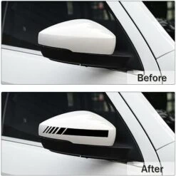 Accessoires Extérieurs De Voiture Rétroviseur Autocollants Décor Voiture Corps Autocollant Vinyle 4 Pièces (noir) -Promos Matériel Boutique 72142463 4