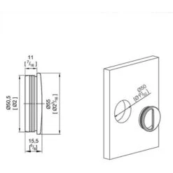 Poignée Cuvette Ronde Diamètre 55 Mm - Plastique Noir -Promos Matériel Boutique 72205 4