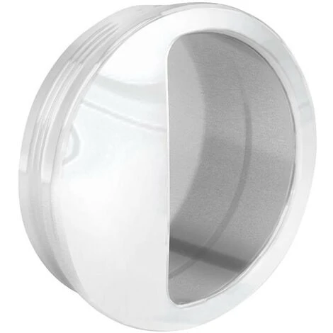 Poignée Cuvette Ronde Diamètre 55 Mm - Plastique Blanc 1 Poignée Cuvette Ronde Diamètre 55 Mm - Plastique Blanc