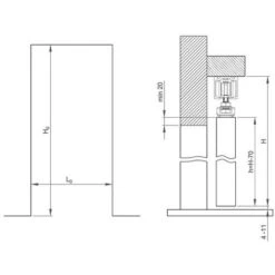 Système Coulissant Slid'UP 160 - Kit Complet Pour Porte Coulissante Simple Jusqu'à 750mm De Largeur Et Jusqu'à 60kg. -Promos Matériel Boutique 72216 5