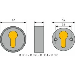 Abus Protège Cylindre RH 15mm Alu -Promos Matériel Boutique 7223456 5