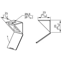 Taquet D'assemblage Simple Noir - Lot De 12 Pièces -Promos Matériel Boutique 72243 4