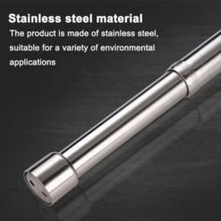 Extensible, Tringle à Vêtements, Placard, Tringle à Vêtements, Acier Inoxydable, Tige De Tension,,,tube De Placard,pour,penderie,,douche,,balcon -Promos Matériel Boutique 72320784 4