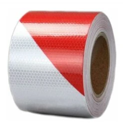 Bande De Signalisation Réfléchissante En Sergé Rouge Et Blanc De 10 Cm De Large Et 25 M De Long. 7 Bande De Signalisation Réfléchissante En Sergé Rouge Et Blanc De 10 Cm De Large Et 25 M De Long. -Promos Matériel Boutique 72520917 3