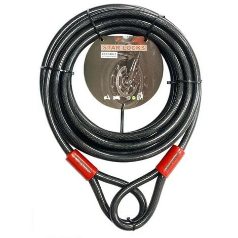 Antivol Câble Ø15mm X 9 Mètres 1 Antivol Câble Ø15mm X 9 Mètres