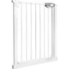 Froadp Barrière De Sécurité Extensible, Barrière De Pression Sans Perçage, Grilles De Porte Barrières Pour Bébé Et Chiens, Porte De Protection D'escalier En Métal Largeur Réglable(Blanc, 75-85cm)