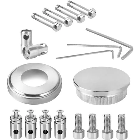 Froadp 80cm Mains Courantes à Angle Réglable, Rampe D'escalier En Acier Inoxydable, Rambarde Avec Anneau à Billes Et 2 Poteaux, Garde-corps à Tige Pour Escalier Balcon Terrasse Parapet(3 Crossbar) 3 Froadp 80cm Mains Courantes à Angle Réglable, Rampe D'escalier En Acier Inoxydable, Rambarde Avec Anneau à Billes Et 2 Poteaux, Garde-corps à Tige Pour Escalier Balcon Terrasse Parapet(3 Crossbar) – Image 3