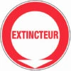 Panneau Extincteur (texte) - Rigide Ø180mm - 4040110