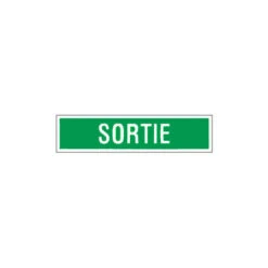 Panneau Sortie (vert) - Rigide 330x75mm - 4120881