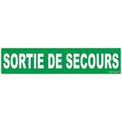 Panneau Sortie De Secours - Rigide 330x75mm - 4120911