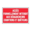 Panneau Accès Interdit Aux Demarcheurs - Rigide 330x200mm - 4160016
