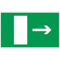 Panneau Sortie De Secours (en Bas) - Rigide 330x200mm - 4160948