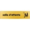 Plaquette Salle D'attente - Plexiglas Or 170x45mm - 4491004