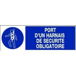 Panneau Port D'un Harnais De Sécurité Obligatoire - Rigide 450x150mm - 4030692