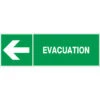 Panneau Evacuation Flèche Gauche - Rigide 450x150mm - 4030906