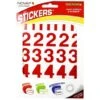 Chiffres Autocollants 30mm Rouge NOVADHESIFS - 4370330