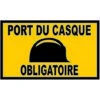 Panneau Alvéole Port Du Casque Obligatoire 300x200mm - 3000078