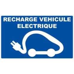 Panneau Recharge Véhicule électrique - Rigide 330x200mm - 4162140