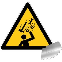 Panneau Danger Chute Objets - Alu Triangle 100mm - 4010380