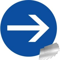 Panneau Sens Obligatoire - Alu Ø450mm - 4010410