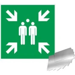 Panneau Point De Rassemblement - Alu 480x480mm - 4010526