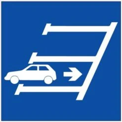 Panneau Obligation De Se Garer En Marche Arrière - Rigide 200x200mm - 4220871